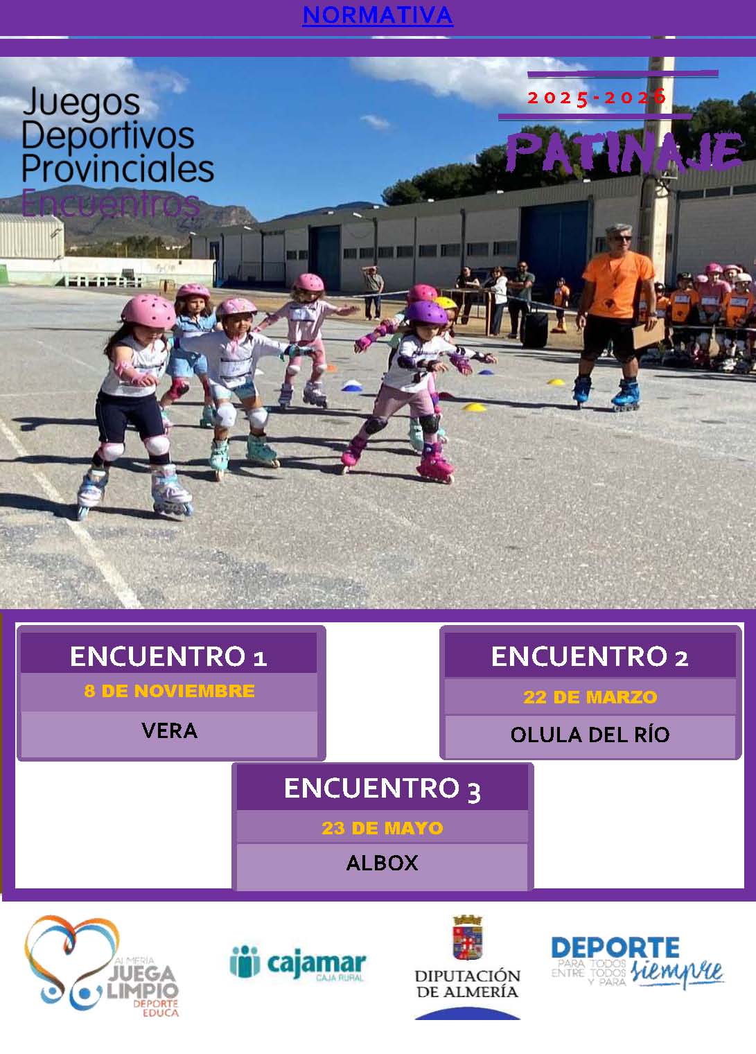 Encuentros Educativos de Promoción del Patinaje. Olula del Río 22-03-26